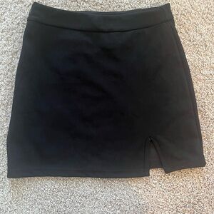 Black mini skirt